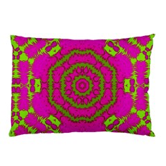 Fern Forest Star Mandala Decorative Pillow Case (two Sides) by pepitasart