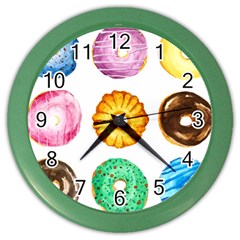 Donuts Color Wall Clocks by KuriSweets