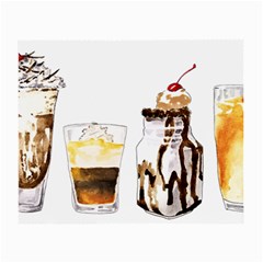 Coffee And Milkshakes Small Glasses Cloth by KuriSweets