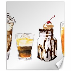 Coffee And Milkshakes Canvas 8  X 10  by KuriSweets