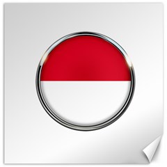 Monaco Or Indonesia Country Nation Nationality Canvas 16  X 16   by Nexatart