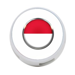 Monaco Or Indonesia Country Nation Nationality 4-port Usb Hub (one Side) by Nexatart