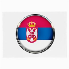 Serbia Flag Icon Europe National Large Glasses Cloth by Nexatart