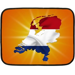 Holland Country Nation Netherlands Flag Fleece Blanket (mini) by Nexatart