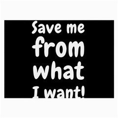 Save Me From What I Want Large Glasses Cloth by Valentinaart