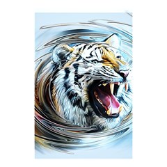 Tiger Animal Art Swirl Decorative Shower Curtain 48  X 72  (small)  by Nexatart