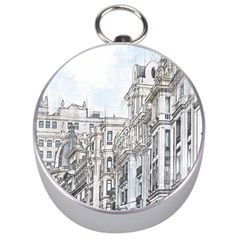 Architecture Building Design Silver Compasses by Nexatart