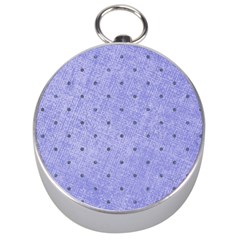 Dot Blue Silver Compasses by snowwhitegirl