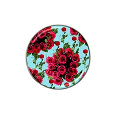 Roses Blue Hat Clip Ball Marker (4 Pack) by snowwhitegirl