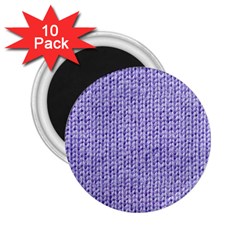 Knitted Wool Lilac 2 25  Magnets (10 Pack)  by snowwhitegirl