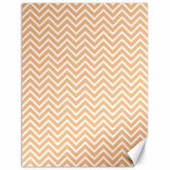 Orange Chevron Canvas 18  X 24   by snowwhitegirl