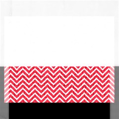 Red Chevron Rectangular Jigsaw Puzzl by snowwhitegirl