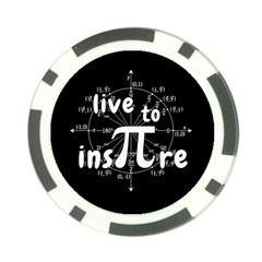 Pi Day Poker Chip Card Guard by Valentinaart