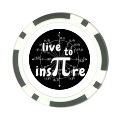 Pi Day Poker Chip Card Guard by Valentinaart