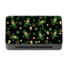 St Patricks Day Pattern Memory Card Reader With Cf by Valentinaart