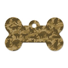 Operation Desert Cat Camouflage Catmouflage Dog Tag Bone (one Side) by PodArtist