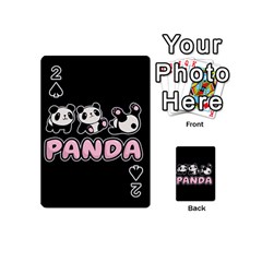 Panda  Playing Cards 54 (mini)  by Valentinaart