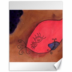 Red Worm Canvas 18  X 24   by snowwhitegirl