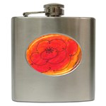 Flower Hip Flask (6 oz) Front