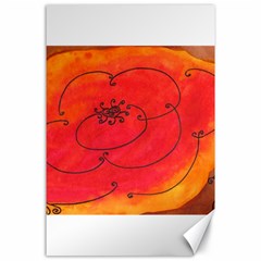 Flower Canvas 24  X 36  by snowwhitegirl