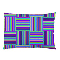 Geometric Textile Texture Surface Pillow Case (two Sides) by Nexatart