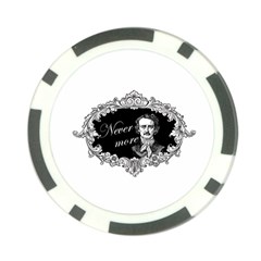 Edgar Allan Poe  - Never More Poker Chip Card Guard (10 Pack) by Valentinaart