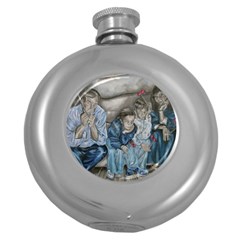 The Nobodies Round Hip Flask (5 Oz) by redmaidenart