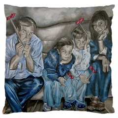 The Nobodies Large Cushion Case (one Side) by redmaidenart