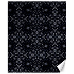 Dark Ethnic Sharp Pattern Canvas 11  X 14   by dflcprints