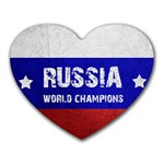 Football World Cup Heart Mousepads Front