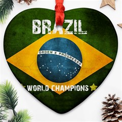 Football World Cup Ornament (heart) by Valentinaart