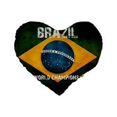 Football World Cup Standard 16  Premium Flano Heart Shape Cushions by Valentinaart