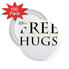 Freehugs 2 25  Buttons (100 Pack)  by cypryanus