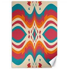 Symmetric Distorted Shapes                              Canvas 12  X 18  by LalyLauraFLM