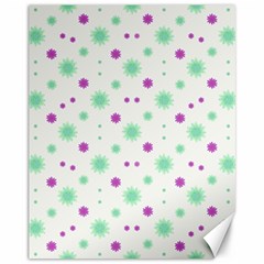 Stars Motif Multicolored Pattern Print Canvas 11  X 14   by dflcprints