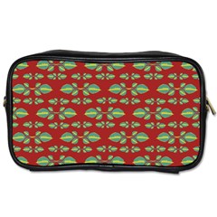 Tropical Stylized Floral Pattern Toiletries Bags 2-side by dflcprints