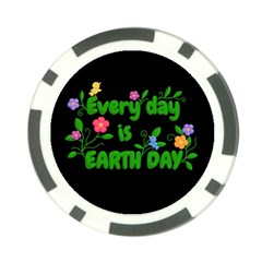 Earth Day Poker Chip Card Guard by Valentinaart