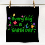 Earth Day Face Towel Front