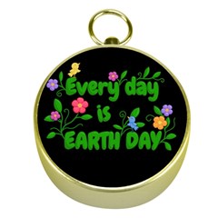 Earth Day Gold Compasses by Valentinaart