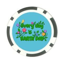 Earth Day Poker Chip Card Guard by Valentinaart