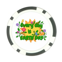 Earth Day Poker Chip Card Guard by Valentinaart