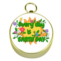 Earth Day Gold Compasses by Valentinaart