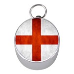 England flag Mini Silver Compasses Front