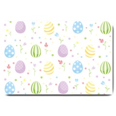 Easter Pattern Large Doormat  by Valentinaart