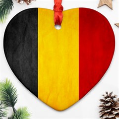 Belgium Flag Ornament (heart) by Valentinaart