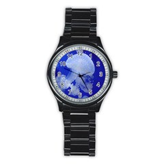 Spotted Jellyfish Stainless Steel Round Watch by trendistuff