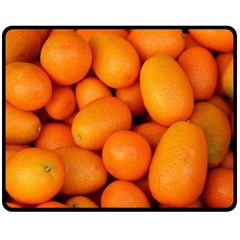 Kumquat 2 Double Sided Fleece Blanket (medium)  by trendistuff