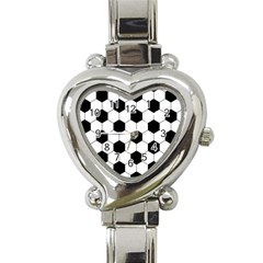 Football Heart Italian Charm Watch by Valentinaart