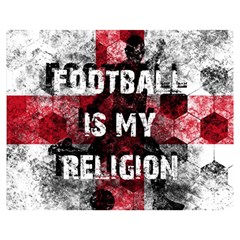 Football Is My Religion Double Sided Flano Blanket (medium)  by Valentinaart