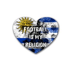 Football Is My Religion Heart Coaster (4 Pack)  by Valentinaart